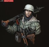 ライフミニチュア[LM-16B002]1/16 WWII 胸像 ドイツ武装SSMG42射撃手 トーテンコップ師団 ハリコフ1943