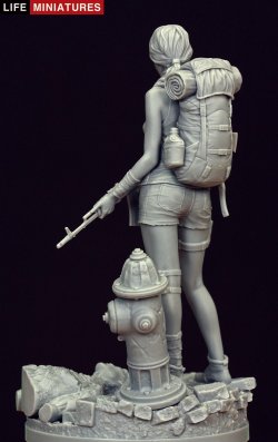 画像7: ライフミニチュア[LM-FUS003]1/20 スタンドアローン 孤高の女戦士 90mmフィギュア