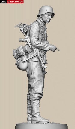 画像5: ライフミニチュア[LM-20002]1/10(200mm) WWII ドイツ ポトー迎撃戦 ハンセン戦闘団の分隊長 バルジの戦い1944(100個限定)