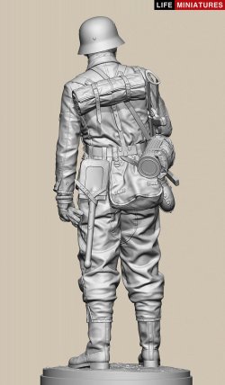 画像8: ライフミニチュア[LM-20002]1/10(200mm) WWII ドイツ ポトー迎撃戦 ハンセン戦闘団の分隊長 バルジの戦い1944(100個限定)