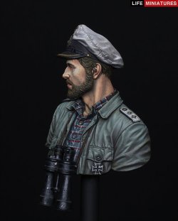 画像3: ライフミニチュア[LM-B020] 1/10 WWII 海の餓狼 独海軍Uボート指揮官