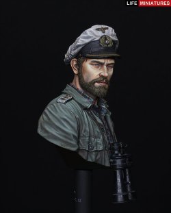 画像5: ライフミニチュア[LM-B020] 1/10 WWII 海の餓狼 独海軍Uボート指揮官