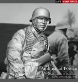 ライフミニチュア[LM-B030]1/10バスト WWII ドイツ ポトー迎撃戦 ハンセン戦闘団のMG42機銃手 バルジの戦い1944 バストモデル