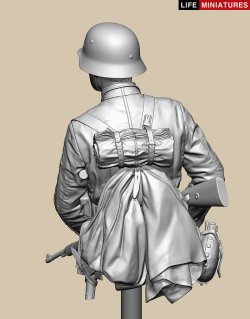 画像5: ライフミニチュア[LM-B033]1/10バスト WWII ドイツ ポトー迎撃戦 ハンセン戦闘団の装甲擲弾兵 バルジの戦い1944 胸像