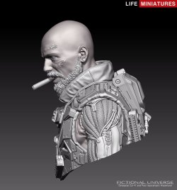 画像3: ライフミニチュア[LM-FUB008]1/10胸像 スカベンジャー(バストモデル)