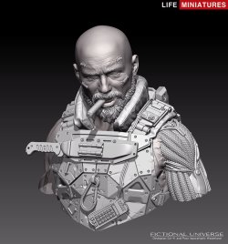 画像9: ライフミニチュア[LM-FUB008]1/10胸像 スカベンジャー(バストモデル)