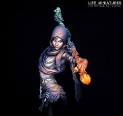 画像5: ライフミニチュア[LM-FUB009]1/12 胸像 ネクロマンサー「ザライヤ」(バストモデル)