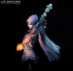画像7: ライフミニチュア[LM-FUB009]1/12 胸像 ネクロマンサー「ザライヤ」(バストモデル)