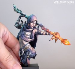 画像10: ライフミニチュア[LM-FUB009]1/12 胸像 ネクロマンサー「ザライヤ」(バストモデル)