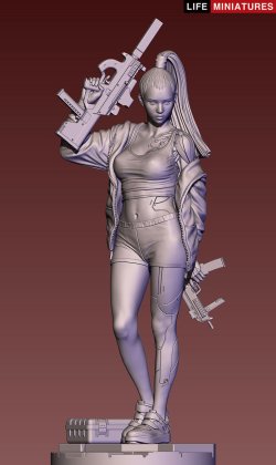 画像9: ライフミニチュア[LM-FUS002]75mm(1/24)「悪しき血統2 スタンディングモデルバージョン」