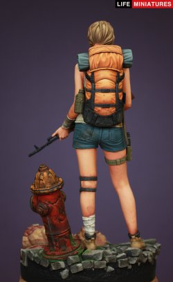 画像12: ライフミニチュア[LM-FUS003]1/20 スタンドアローン 孤高の女戦士 90mmフィギュア
