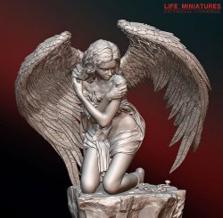 画像3: ライフミニチュア[LM-FUS005]1/20(90mm) 打ちひしがれる天使