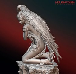 画像4: ライフミニチュア[LM-FUS005]1/20(90mm) 打ちひしがれる天使