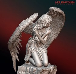 画像6: ライフミニチュア[LM-FUS005]1/20(90mm) 打ちひしがれる天使