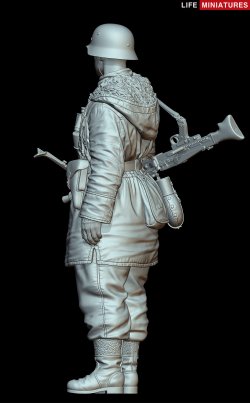 画像9: ライフミニチュア[LM-16006]1/16 WWII 独 ドイツ武装親衛隊MG42射撃手 東部戦線1943