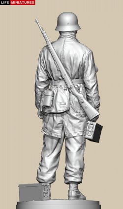 画像7: ライフミニチュア[LM-16013]1/16 WWII ドイツ ポトー迎撃戦 ハンセン戦闘団の降下猟兵弾薬手 アルデンヌ1944年12月18日