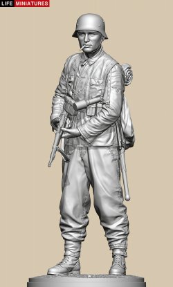 画像3: ライフミニチュア[LM-20004]1/10 WWII ドイツ ポトー迎撃戦 ハンセン戦闘団の装甲擲弾兵 バルジの戦い1944(100個限定)