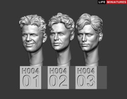 画像4: ライフミニチュア[LM-35H004]1/35 汎用 無帽スペアヘッドセットNo.1(6個入)
