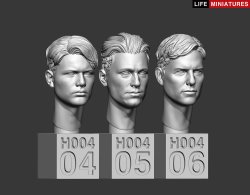 画像6: ライフミニチュア[LM-35H004]1/35 汎用 無帽スペアヘッドセットNo.1(6個入)