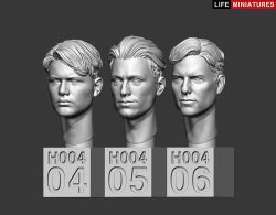 画像7: ライフミニチュア[LM-35H004]1/35 汎用 無帽スペアヘッドセットNo.1(6個入)