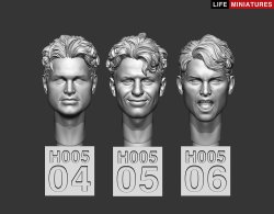 画像5: ライフミニチュア[LM-35H005]1/35 汎用 無帽スペアヘッドセットNo.2(6個入)