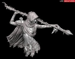 画像12: ライフミニチュア[LM-FUB009]1/12 胸像 ネクロマンサー「ザライヤ」(バストモデル)