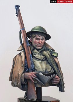 画像3: ライフミニチュア[LM-B025]1/10 ＷＷＩ 胸像 イギリス陸軍「名も無き兵士への手紙」イギリス兵1916年