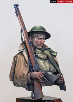 画像4: ライフミニチュア[LM-B025]1/10 ＷＷＩ 胸像 イギリス陸軍「名も無き兵士への手紙」イギリス兵1916年