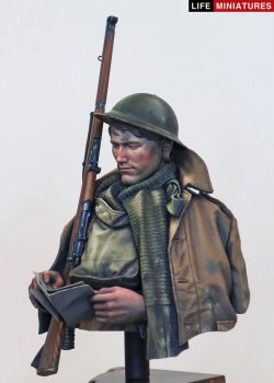 画像11: ライフミニチュア[LM-B025]1/10 ＷＷＩ 胸像 イギリス陸軍「名も無き兵士への手紙」イギリス兵1916年