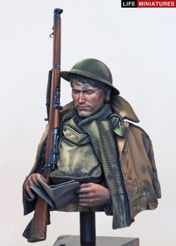 画像12: ライフミニチュア[LM-B025]1/10 ＷＷＩ 胸像 イギリス陸軍「名も無き兵士への手紙」イギリス兵1916年
