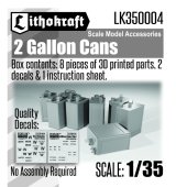 Lithokraft（リソクラフト）[LK350004]1/35 WWII イギリス 2ガロン缶  (8個入)