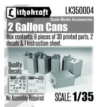 Lithokraft（リソクラフト）[LK350004]1/35 WWII イギリス 2ガロン缶  (8個入)