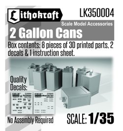 画像1: Lithokraft（リソクラフト）[LK350004]1/35 WWII イギリス 2ガロン缶  (8個入)