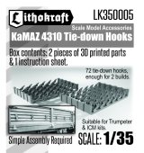 Lithokraft（リソクラフト）[LK350005]1/35 現用 露/ソ KamAZ-4310トラック用タイダウンフック(トランペッター/ICM用 72個入)