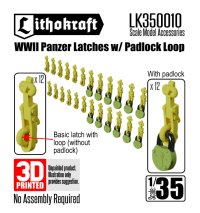 Lithokraft（リソクラフト）[LK350010]1/35 WWII ドイツ 戦車用ラッチ パッドロックループ付  (24個入)