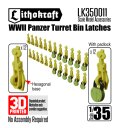 Lithokraft（リソクラフト）[LK350011]1/35 WWII ドイツ 戦車砲塔雑具箱用ラッチ (24個入)