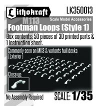 Lithokraft（リソクラフト）[LK350013]1/35 現用 アメリカ M113装甲兵員輸送車用フットマンループ スタイル1  (50個入)