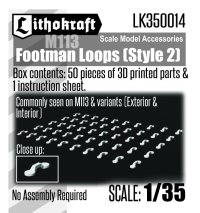 Lithokraft（リソクラフト）[LK350014]1/35 現用 アメリカ M113装甲兵員輸送車用フットマンループ スタイル2  (50個入)