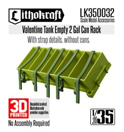 画像1: Lithokraft（リソクラフト）[LK350032]1/35 WWII イギリス バレンタイン歩兵戦車 空の2ガロン缶ラック