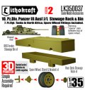 Lithokraft（リソクラフト）[LK350037]1/35 WWII ドイツ III号戦車J/L型用荷物ラック/雑具箱セット 第10装甲師団 バージョン2