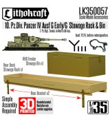 Lithokraft（リソクラフト）[LK350057]1/35 WWII ドイツ IV号戦車F2型/G型用 荷物ラック/雑具箱 第10装甲師団バージョン