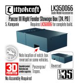 Lithokraft（リソクラフト）[LK350066]1/35 WWII ドイツ III号戦車 右フェンダー用雑具箱 第24装甲師団バージョン