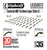Lithokraft（リソクラフト）[LK350073]1/35 現用 イギリス センチュリオン主力戦車用タイダウンループ スタイル3(50個入)