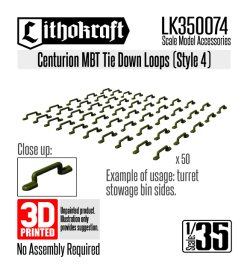 画像1: Lithokraft（リソクラフト）[LK350074]1/35 現用 イギリス センチュリオン主力戦車用タイダウンループ スタイル4(50個入)