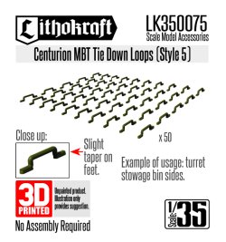 画像1: Lithokraft（リソクラフト）[LK350075]1/35 現用 イギリス センチュリオン主力戦車 タイダウンループ スタイル5(50個入)