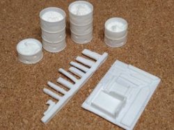 画像2: Work Shop Shin[M-20207]1/35 ドラム缶ストーブ&薪セット