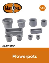 MacOne Models[MAC35193]1/35 ジオラマアクセサリー 植木鉢