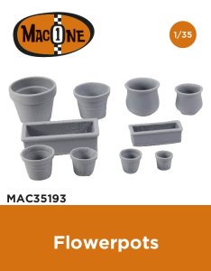 画像1: MacOne Models[MAC35193]1/35 ジオラマアクセサリー 植木鉢 (1)