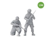 MacOne Models[MAC48606]1/48 WWII アメリカ アルデンヌの戦い＃1 歩兵セット(2体入)