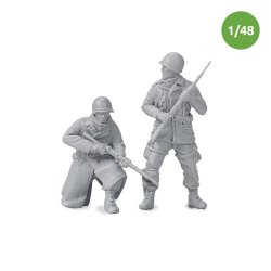 画像1: MacOne Models[MAC48606]1/48 WWII アメリカ アルデンヌの戦い＃1 歩兵セット(2体入)
